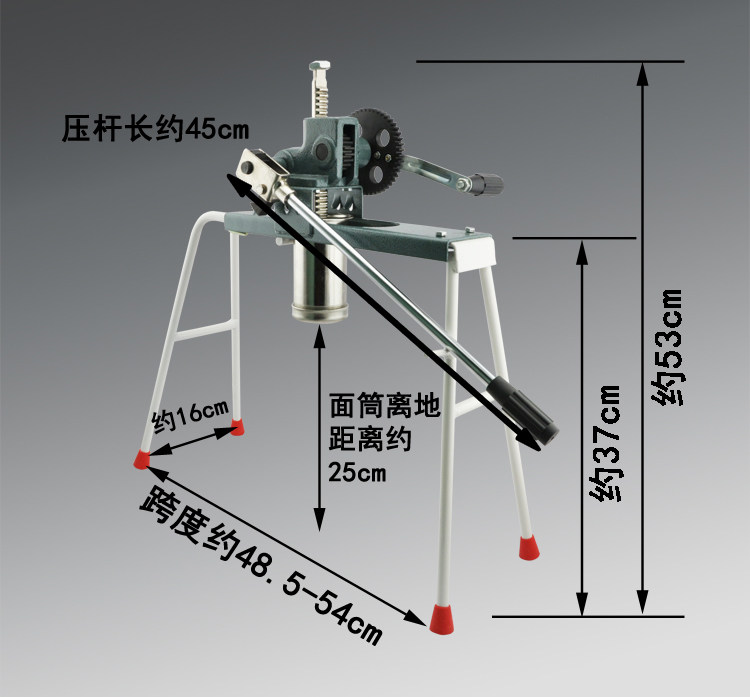 齿轮河捞面条机商用小型压面机手动饸饹机手动压饸饹机不锈钢家用
