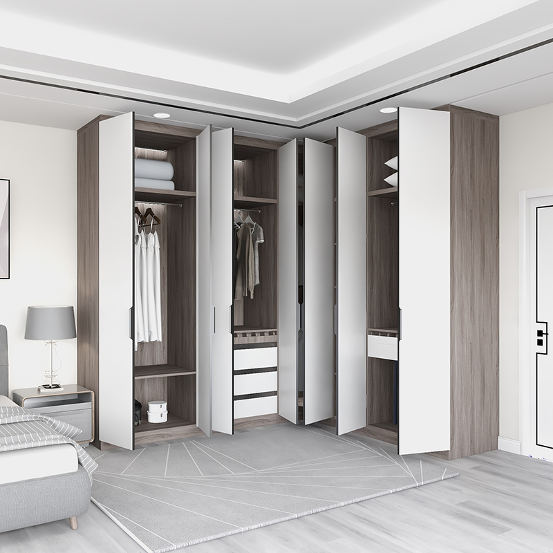 上海兔宝宝全屋定制衣柜e0整体衣帽间定做轻奢转角衣柜开放式衣橱