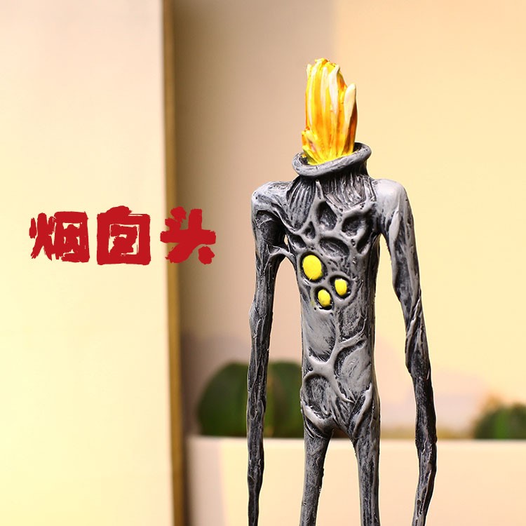 正版原创scp6789烟囱警笛汽笛人同款基金会模型手办手办