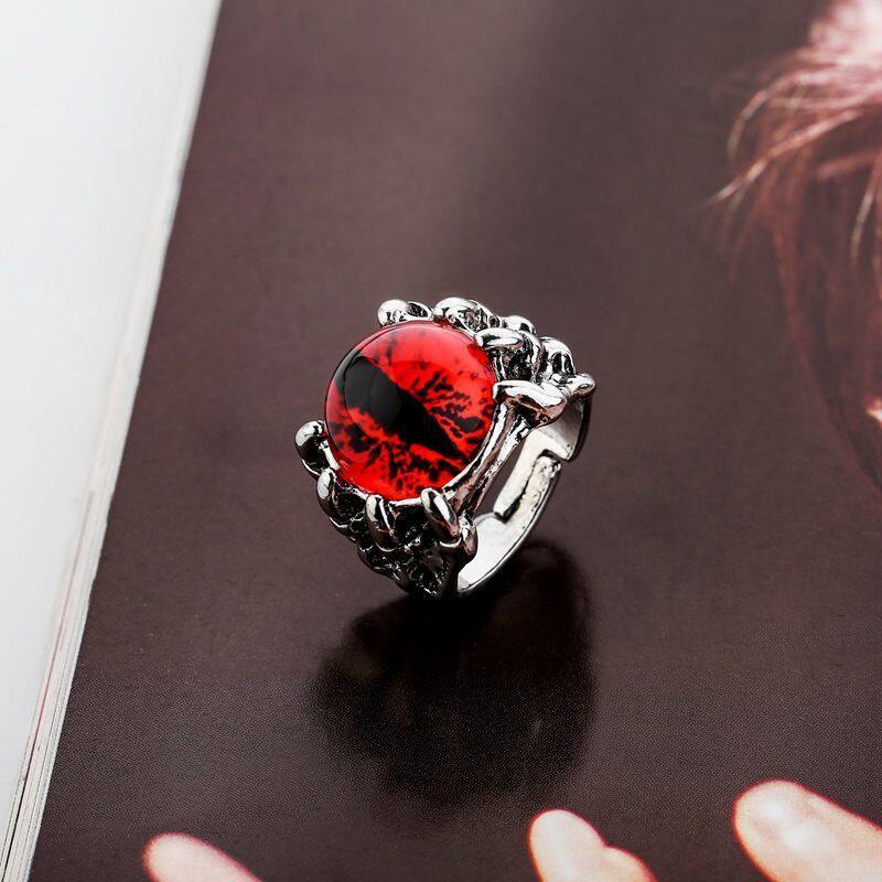 恶魔手饰指环食指男士嘻哈个性单身霸气男潮戒指