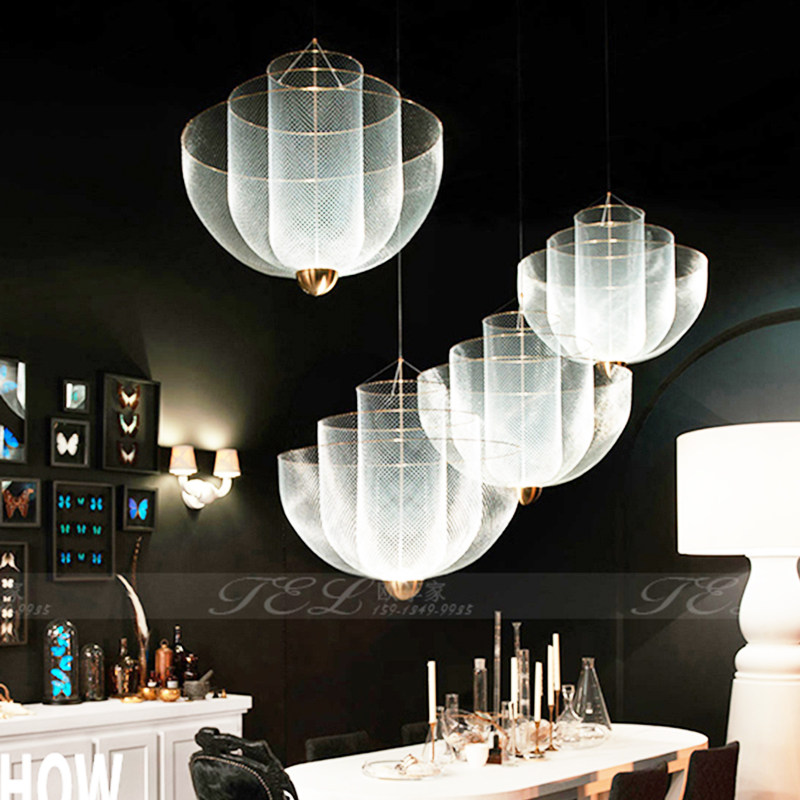 吊灯网红新品丹麦设计创意酒店轻奢网状造型吊灯