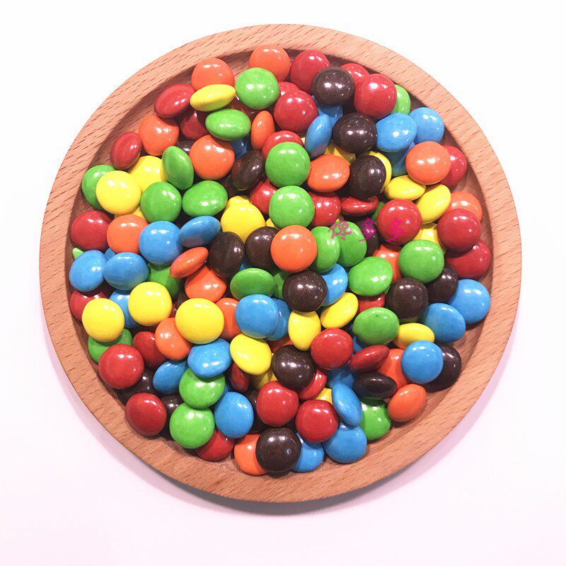 巧克力包邮彩虹屋纽扣可可mm豆喜糖豆婚礼蛋糕糖果