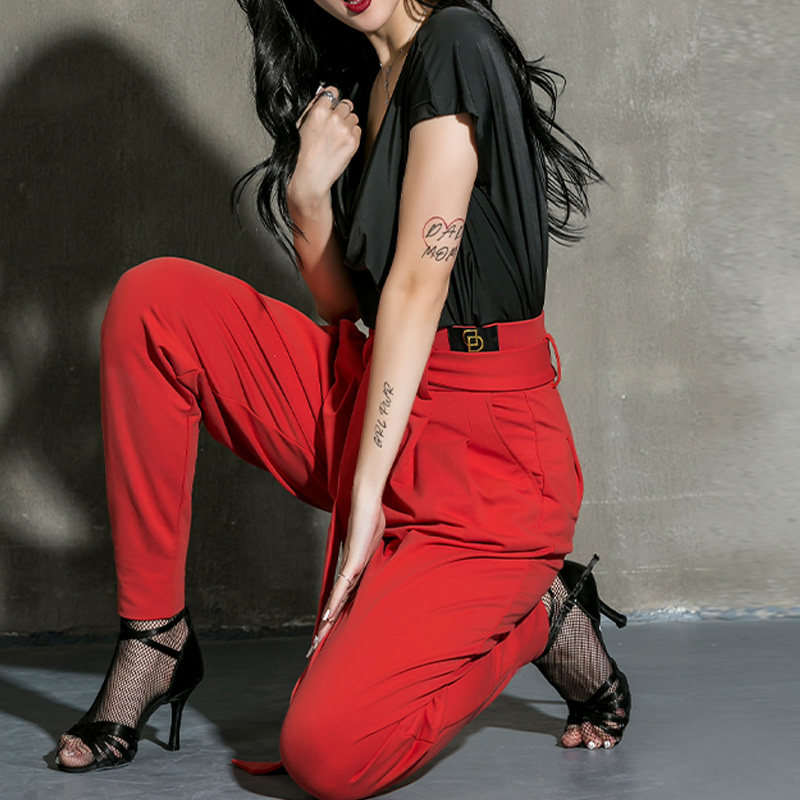 练功服舞蹈裤 dancebaby拉丁舞女成人新款 下装 ys2