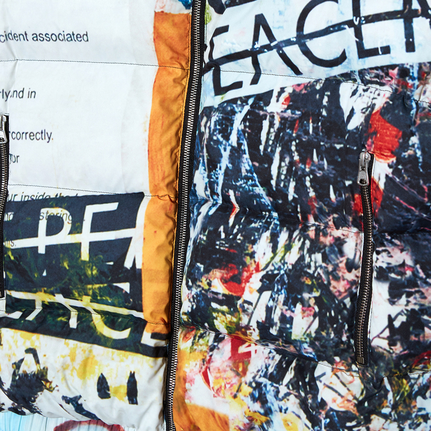 pmopufferjacketpeaceminusone涂鸦羽绒服羽绒服