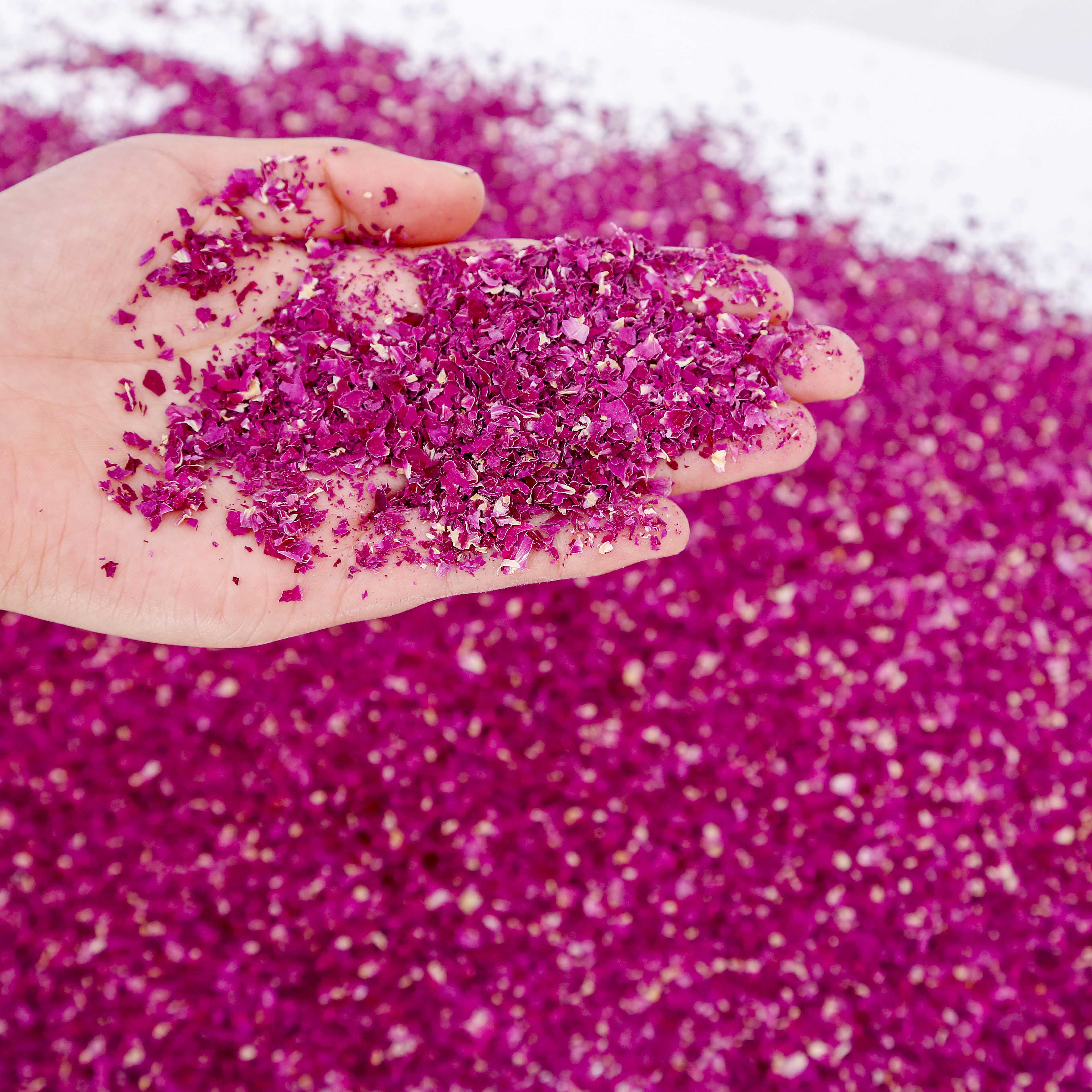 碎玫瑰花瓣平阴食用重瓣红玫瑰干净无硫玫瑰花碎 阿胶糕及食品用