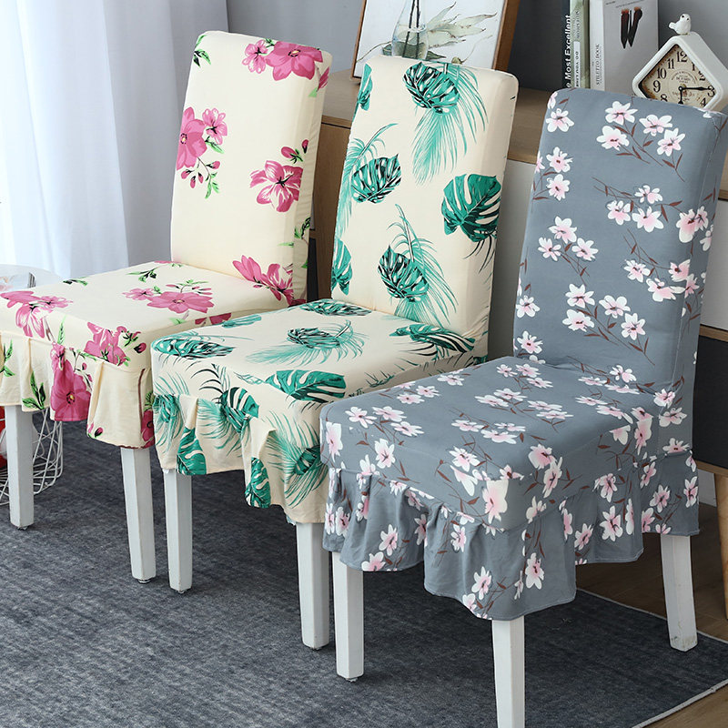 椅套椅子套罩家用桌布弹力连体餐椅欧式简约椅套