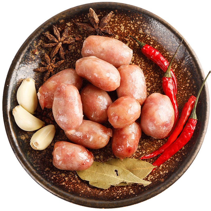 台式一口肠粒粒儿童早餐鲜肉香肠脆皮烤肠商用香肠