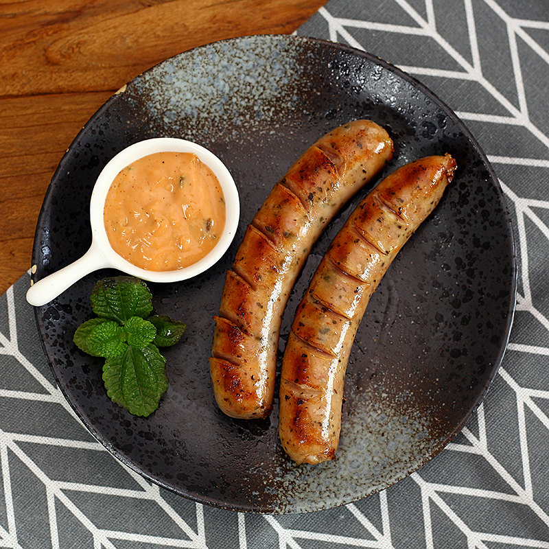 香肠罗勒西餐厅批包整箱商用德国早餐酒店叶香肠香肠