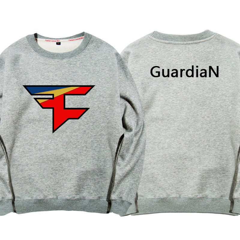 faze战队队服秋冬款男士rain游戏csgo衣服圆领宽松加绒比赛服卫衣
