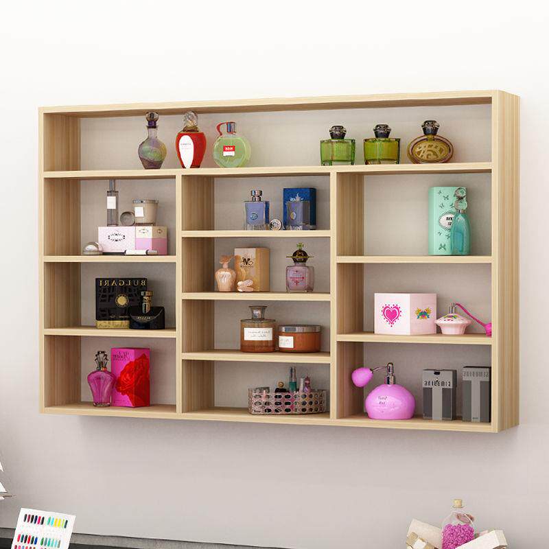 美甲墙上置物架收纳架挂指甲油放置化妆品展柜壁挂文具货架