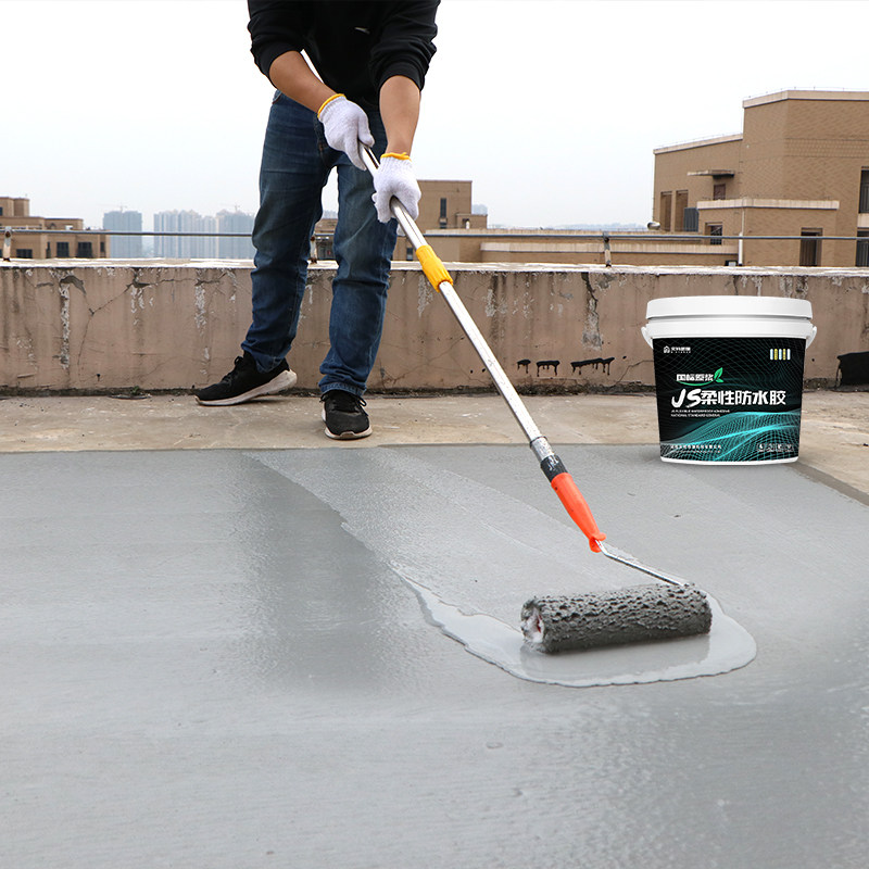 屋顶补漏胶水材料卫生间专用防水涂料漆楼顶室外用外墙防漏水泥胶