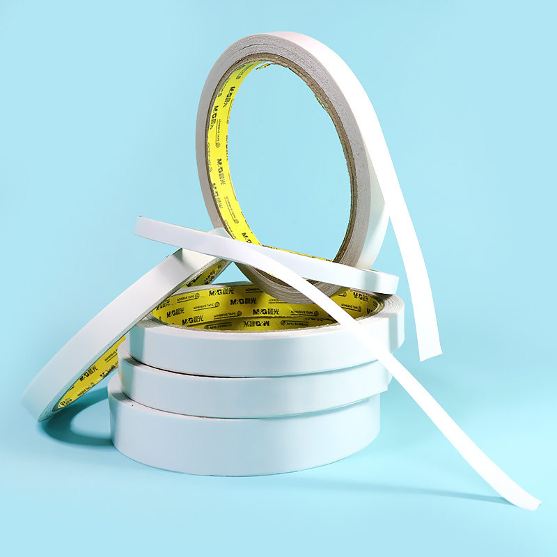 晨光双面胶强力超薄透明不留痕高粘度固定墙面海绵超粘手工宽胶带摆件