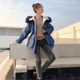 Down jacket women's mid-length 2020 winter new style Velcro hot style small parker big fur collar thick coat Down jacket women's mid-length 2020 winter new style Velcro hot style small parker big fur collar thick coat
