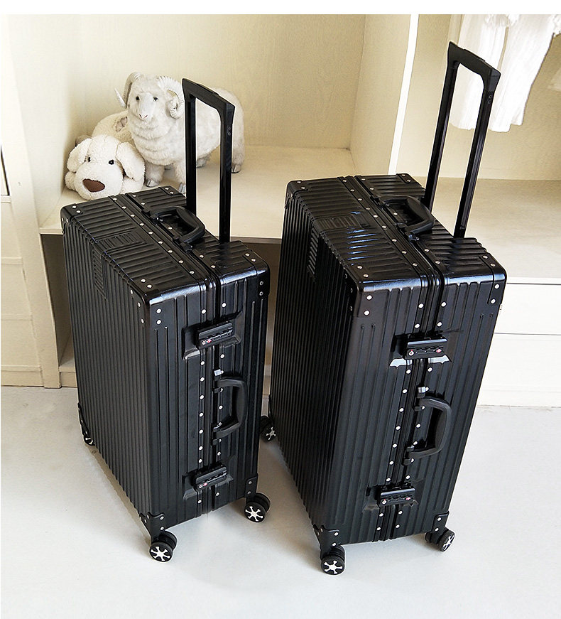 箱子行李箱男女大容量超大号拉杆箱24寸旅行箱铝框万向轮密码皮箱