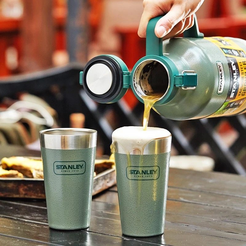 stanley保温不锈钢真空大容量复古户外便携啤酒酒壶保温壶
