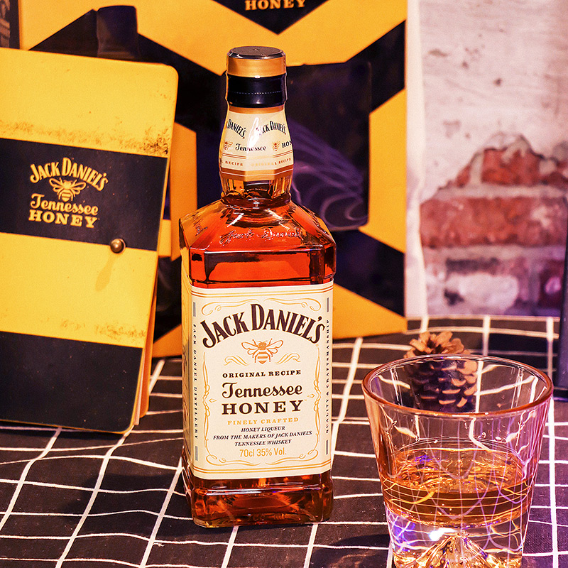 美国原装进口杰克丹尼威士忌蜂蜜700mljackdaniels洋酒行货威士忌