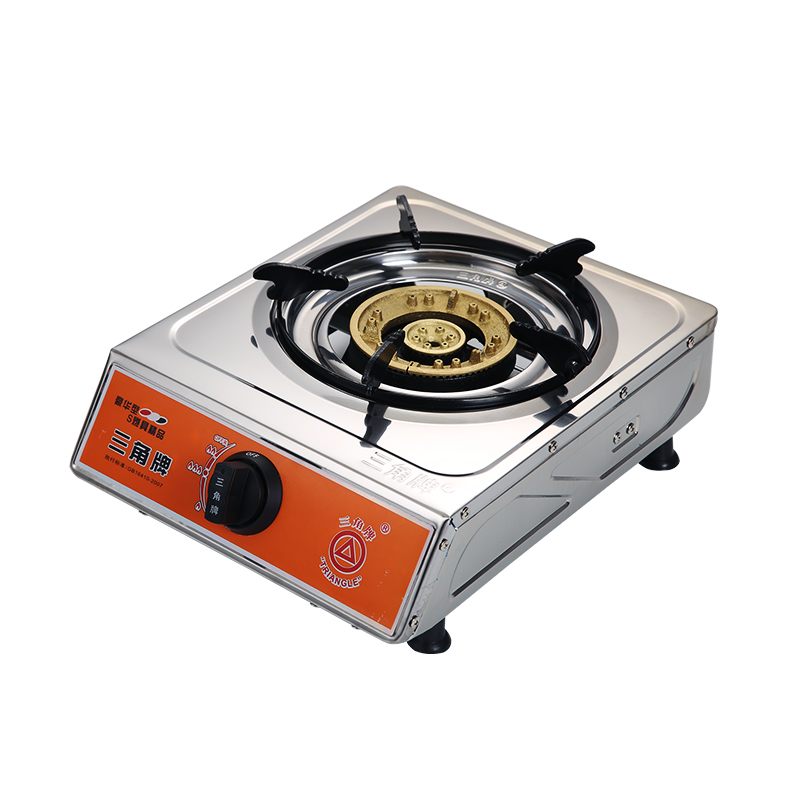 三角牌煤气灶单灶家用优质液化气燃气台式猛火不锈钢小型燃气灶