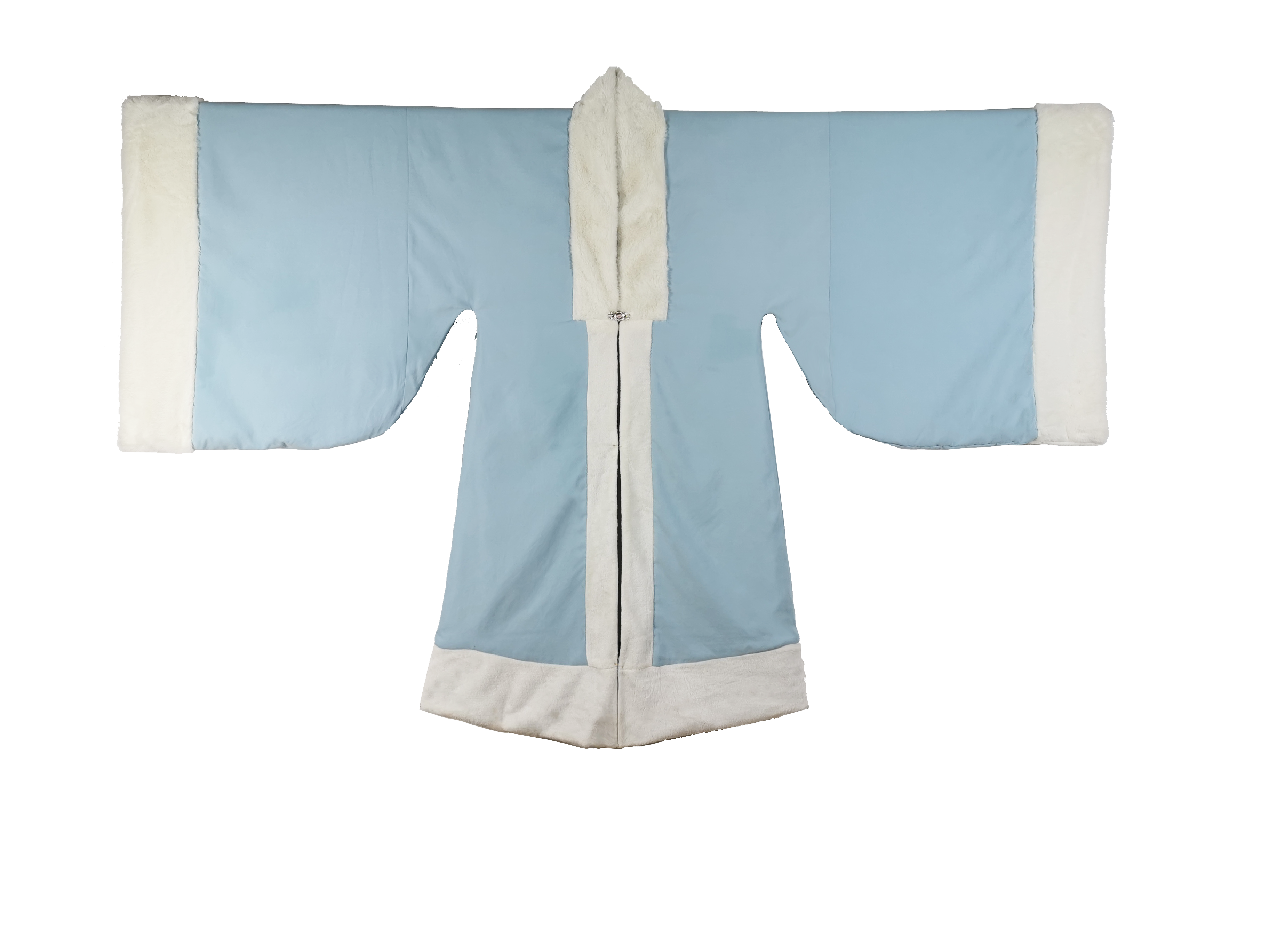 镜水桐光霜寒明制毛绒大氅鹤氅男女款大袖汉服秋冬大放量