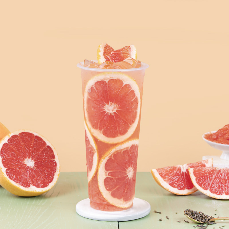 锡斯里红西柚果罐头葡萄柚颗粒满杯西柚杨枝甘露果味