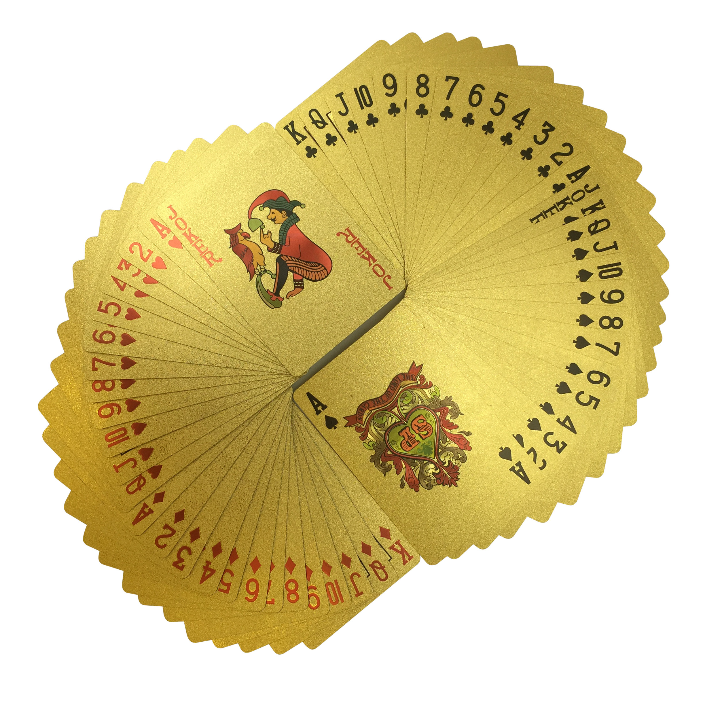 金箔土豪澳门娱乐高档扑克风云扑克牌创意金金箔扑克