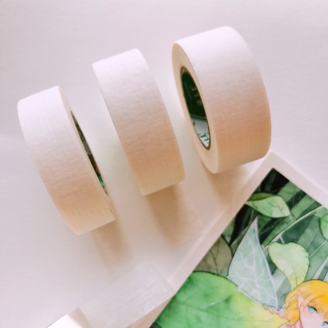 美纹胶水彩带遮挡胶带24cm写字水粉绘画画美胶带