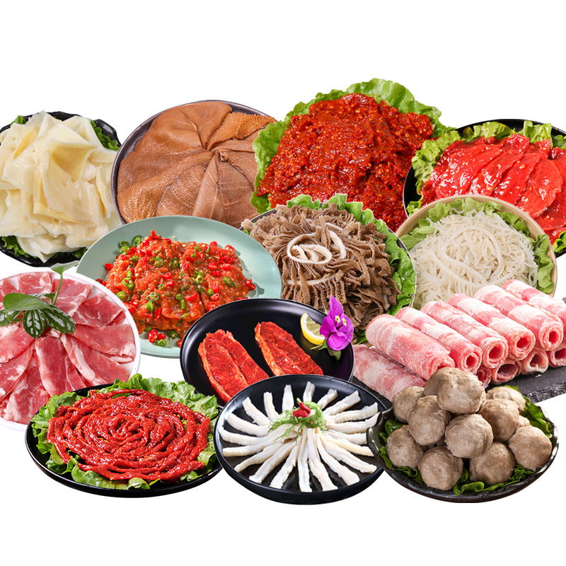 小卓 全牛肉火锅食材套餐重庆生鲜新鲜菜品食材配菜荤菜材料组合