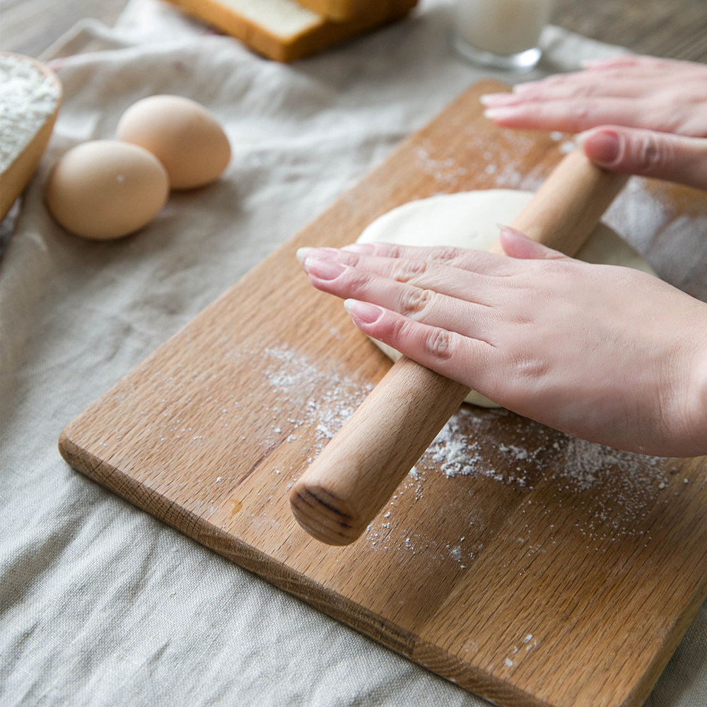 摩登主妇大号加长擀面实木擀面杖厨房烘焙家用擀皮擀面杖