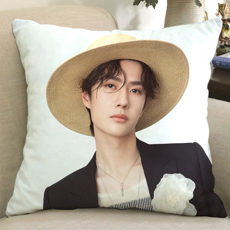 抱枕 抱枕套 靠垫定制都可以王一博抱枕双面定制周边同款应援人形