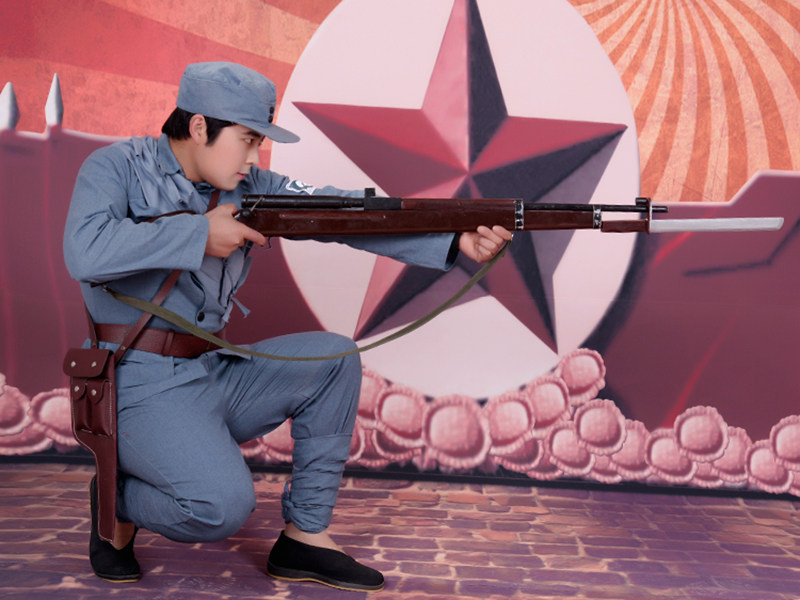 演出服成人红军八路军棉麻新四军革命抗战演出服装民族服装