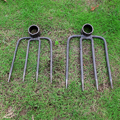 带柄四齿钉耙农具铁耙农用泥耙松土翻土钊子耙子