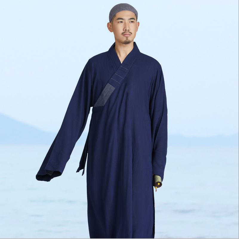 明引和尚比丘男女了尘装了服僧大褂僧服僧衣民族服装