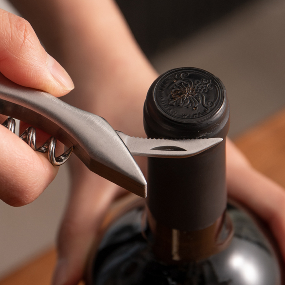 半房红酒开瓶器多功能不锈钢海马刀启瓶啤酒起子开酒开瓶器