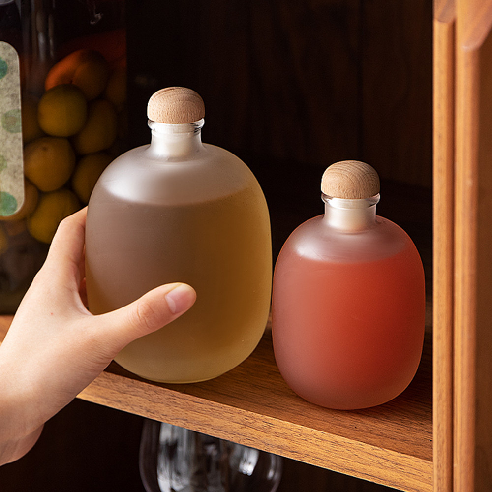 酒瓶杨梅分装小白青梅自酿果酒密封玻璃瓶泡酒密封罐