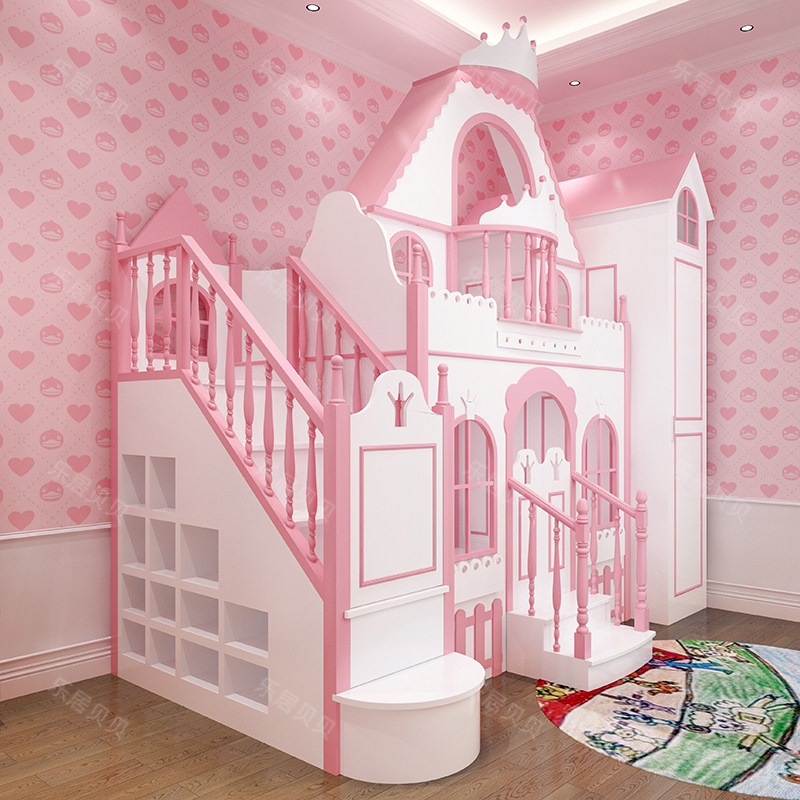 乐居贝贝定制实木公主城堡梦幻女孩欧式贵族创意男孩女孩童床儿童床