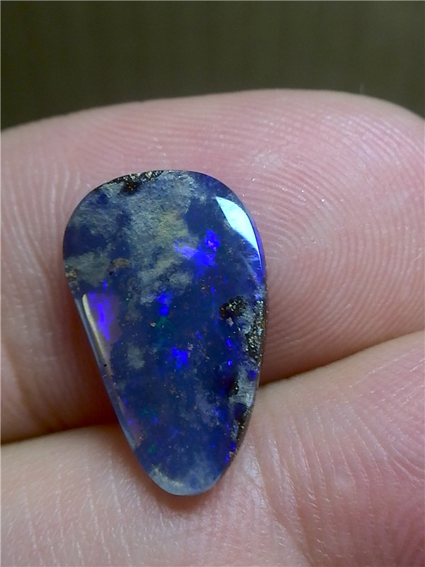 欧泊篮彩高亮天然澳大利亚裸石a208母岩吊坠澳宝珠宝奇石