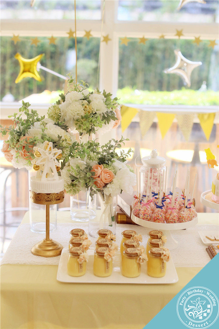 甜品摩天轮八音盒海猫宝宝生日台茶杯子蛋糕桌摆台新鲜生日蛋糕