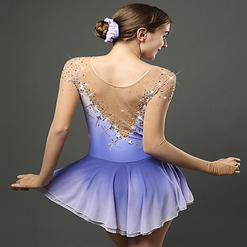 dvwvb定制花样滑冰服装表演儿童成人女款g17滑冰服