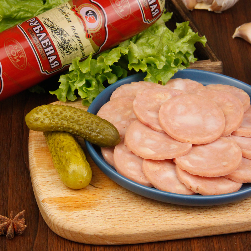 俄罗斯风味卢布肠即食纯肉肠瘦肉俄式大肉肉块香肠