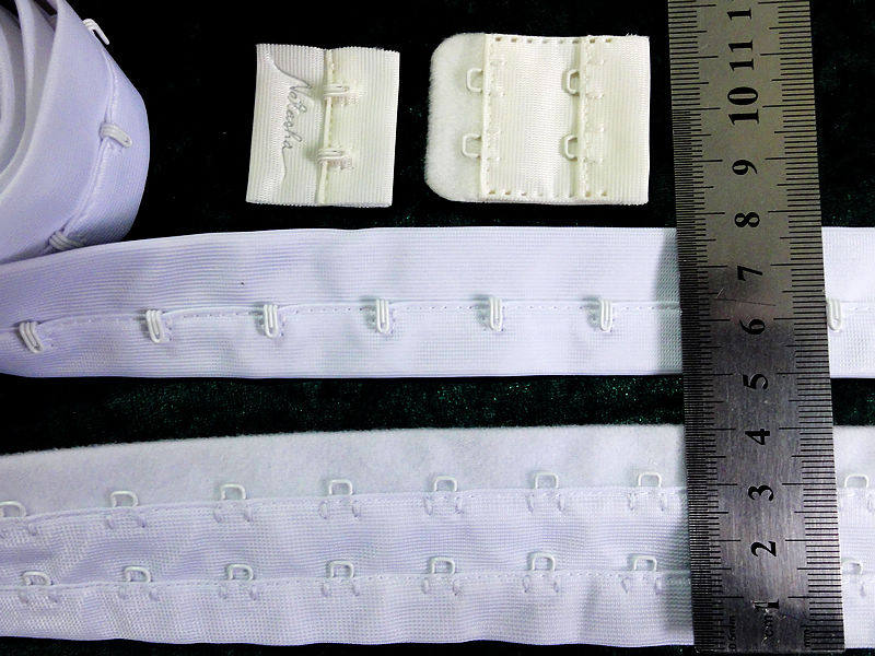 搭扣抹胸文胸码装双排白色加长内衣4cm绒布搭扣