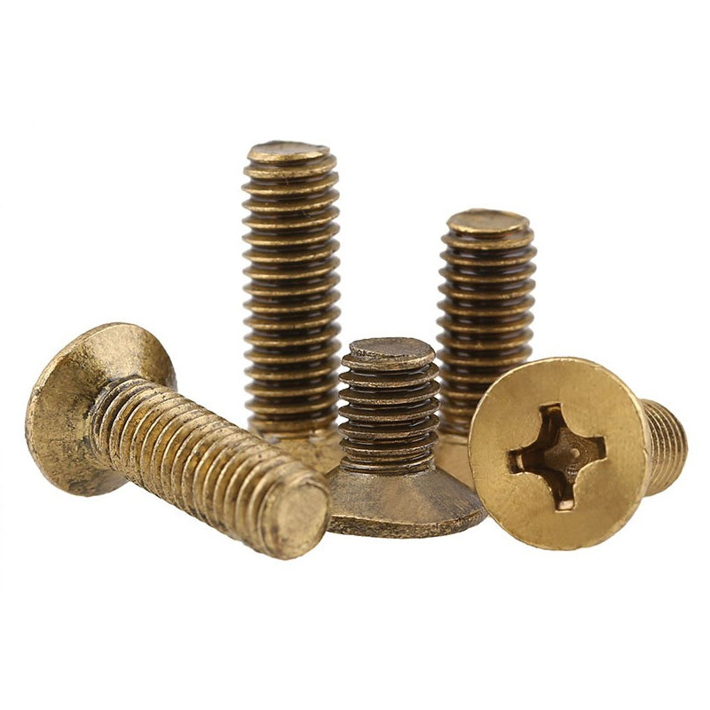 螺丝钉纯铜平头十字沉头螺丝m12m10m8x16x20x25x30x40x60x80mm螺钉