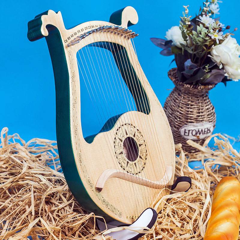 简单弦音莱雅雅琴易学竖琴多风风格箜篌乐器竖琴
