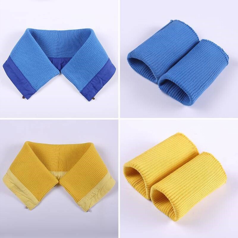 防脏羽绒服护领贴绒保暖领子舒适螺纹假领套可拆卸假领