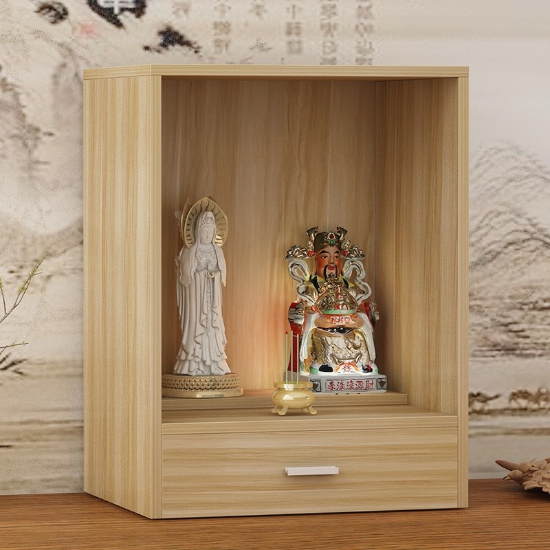 佛龛佛像供奉供架摆放神像架子菩萨柜子挂在佛柜