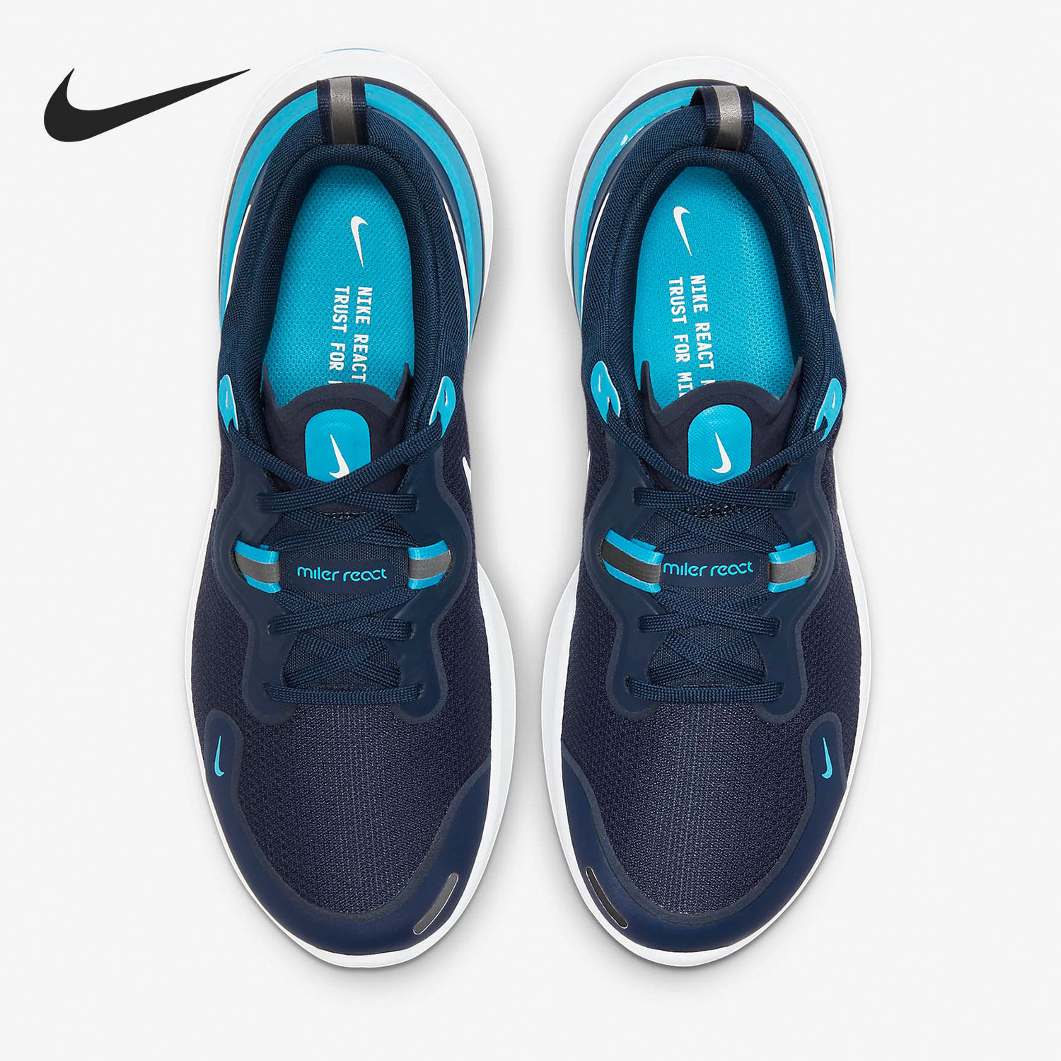 nike miler 男子跑步鞋 新品 耐克正品 react 透气缓震 cw1777 400