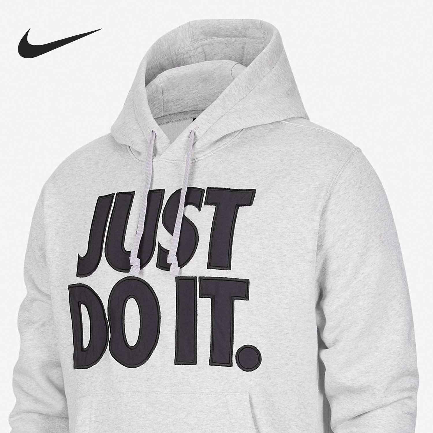 nike耐克正品justdoit男子运动针织连帽运动卫衣