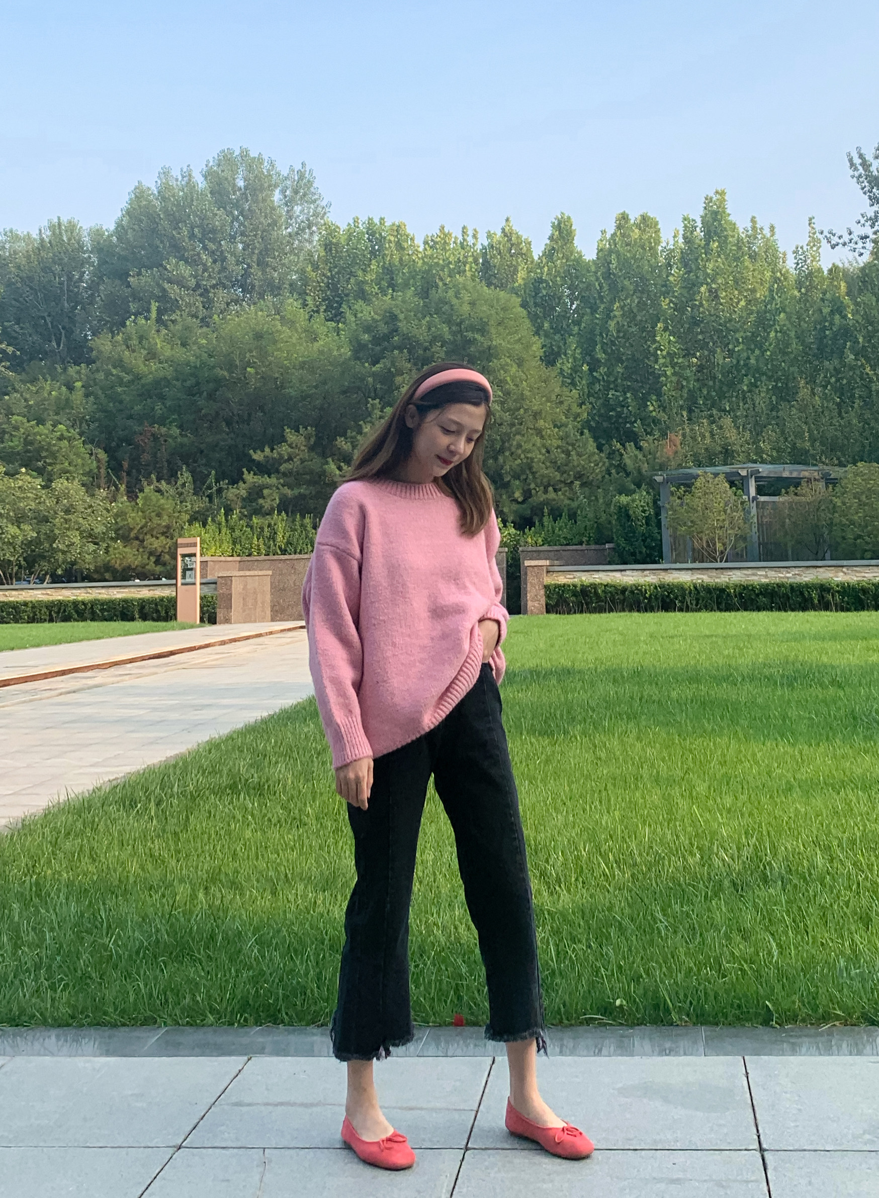 peekaboo陈大事大事超显八分休闲牛仔裤牛仔裤