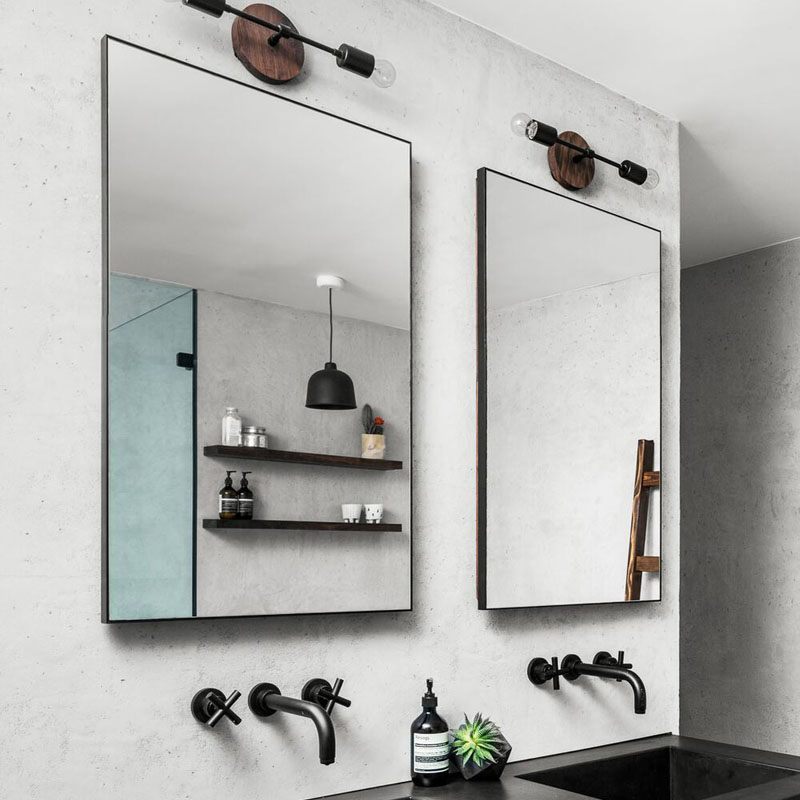 镜子铝合金包边框边框浴室挂墙化妆镜壁挂式厕所卫浴浴室镜