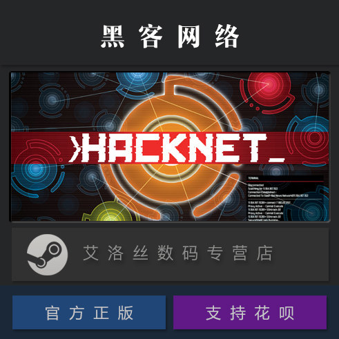 pc中文正版 steam平台 国区 模拟游戏 黑客网络 / 骇客网络 hacknet