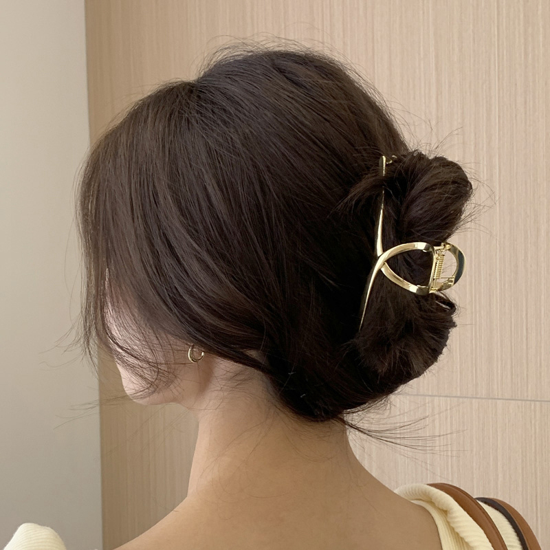 韩国丸子头发发夹后脑勺抓夹女2021年新款鲨鱼法式发饰