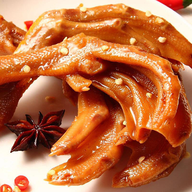 华英鸭货生鲜鸭掌4斤精切生鸭爪新鲜大鸭掌冷冻卤味食材约58个